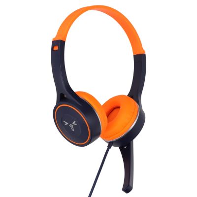 AUNMAS 3.5 Mm Jack with Split Sports, Stereo Foldable Headset with Comfortable Ear Muffs for Long Wear, Wired Childrens Head for Plane, Car, ABS+PVC Material