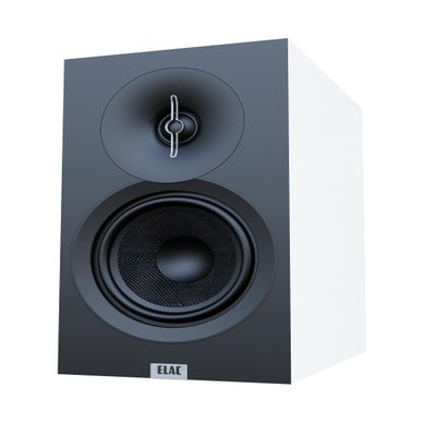 ELAC Debut 3.0 DB53-W Bookshelf Speakers, White (Pair) - 1 Aluminum Dome Tweeter & 5.25 Aramid Fiber Woofer - 2-Way Bass Reflex - 48Hz to 38KHz Response