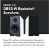 ELAC Debut 3.0 DB53-W Bookshelf Speakers, White (Pair) - 1 Aluminum Dome Tweeter & 5.25 Aramid Fiber Woofer - 2-Way Bass Reflex - 48Hz to 38KHz Response view 2