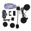 BTSEURY Helmet Bluetooth Headset, Motorcycle True Wireless Stereo Headphones with Speaker Water Proof Noise Cancellation for Riding Music and Voice Navigation view 1