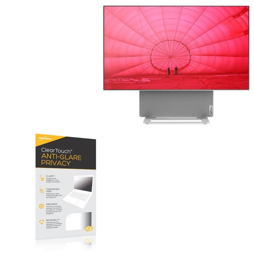 BoxWave Screen Protector Compatible With Lenovo Yoga AIO 7 - ClearTouch Anti-Glare Privacy (2-Pack), Privacy Screen Protector Flexible Film Anti-Glare