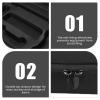 ASHATA Game Console Carrying Case, Protective Hard Shell Portable Travel Bag, with 2 Pockets 24 Game Card Slots and Detachable Shoulder Strap, for Traveling working (Black) view 4
