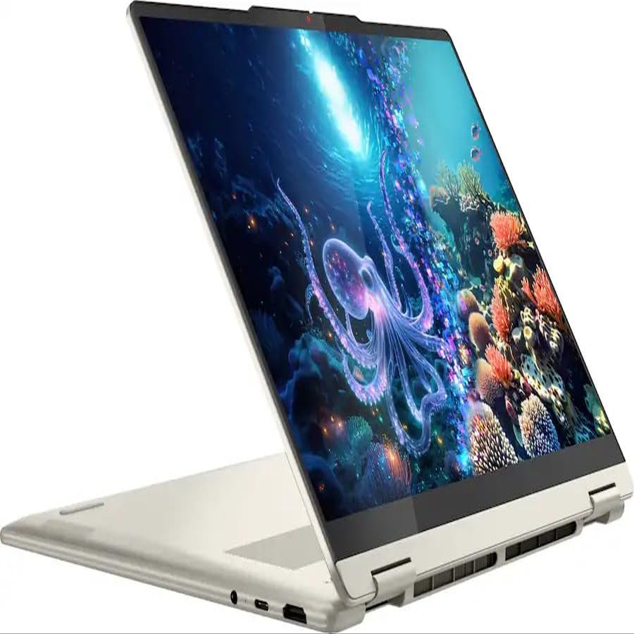 Lenovo Yoga 7 2-in-1 14" Copilot+ Laptop (2025) - AMD Ryzen AI 7 350 8-Core, 16GB RAM, 1TB M.2 NVMe SSD, 14.0" WUXGA OLED Touchscreen, Windows 11 Home - Seashell