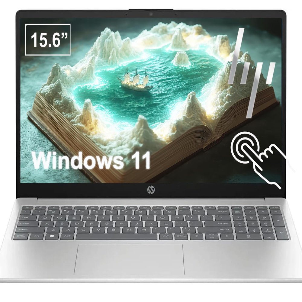 HP 15.6 Inch Touchscreen Student & Business Laptop | Intel 13th Core i3 (6 Core, Up to 4.5GHz) | 32GB RAM, 2TB SSD | Intel UHD Graphics | Microsoft Copilot AI | Wi-Fi 6E & Bluetooth | Windows 11
