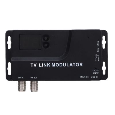 Bewinner RF Modulator, 471.25MHz to 885.25MHz HD to RF Converter with 1080P Support, NTSC PAL Format Coaxial Adapter for Long Distance Signal to CRT TV, Game Console