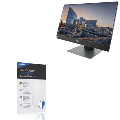 BoxWave Screen Protector Compatible With Dell OptiPlex 7470 AIO - ClearTouch Crystal ToughShield 9H (2-Pack), Clear 9H Tough Flexible Film Screen Protector