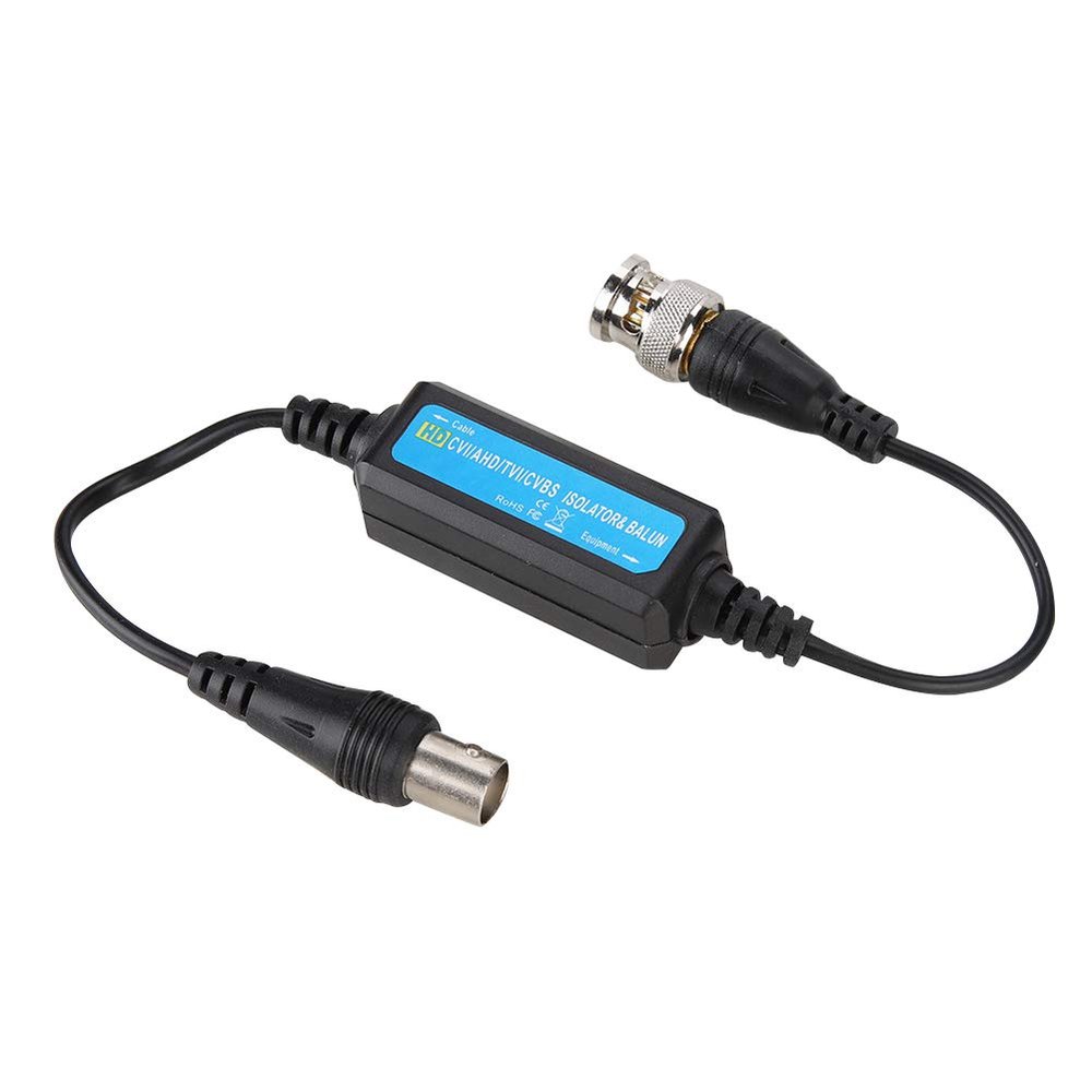 Keenso Video Balun Coaxial BNC Male to Female with Builtin TVS for Home Surveillance Accessory and Security Camera