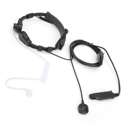 aqxreight Throat Mic Headset with Acoustic Tube for UV9R Plus BF9700 BFA58 - Switch and Design