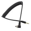 Keenso Camera Flash Sync Cable with Screw Lock for Environmental Light Integration, Coiled Flash Sync Cable Extended to 100cm Long for Practical Use, Ideal for Photography Enthusiasts view 1