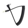 Keenso Camera Flash Sync Cable with Screw Lock for Environmental Light Integration, Coiled Flash Sync Cable Extended to 100cm Long for Practical Use, Ideal for Photography Enthusiasts view 3