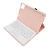 AUNMAS Portable Keyboard Protective Cover Case for Pad 6 Pro 11 Inch 2023, PU Stand Cover with Backlight, Ideal for Tablet Users (Pink) view 2