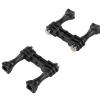 Aluminum Double Cold Shoe Mount Bracket Twin Cold Shoe Mount Adapter for 13/12/11/10/9/8/7/6/5/4 Action Camera Twin Adapter view 3