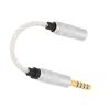 Keenso 4.4mm Gold Plated Male to 3.5mm Female Adapter Cord for NWWM1A - 15cm Length for Easy Use - Great for FIOM11 Sound Player view 1