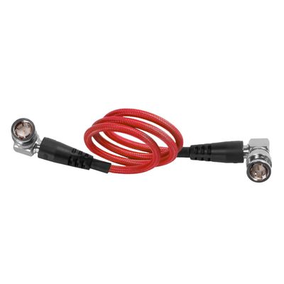 KONDOR BLUE | 18 12G SDI Right-Angle BNC Cable | 4K 60p Ultra-HD Video Transmission | Durable Cable for Cameras, Monitors & Wireless Transmitters | Red