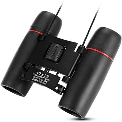40x22 Binoculars HD High-Powered Outdoor Folding Telescope with BAK4 Prism, 2000m/20000m Wide-Angle Vision, Compact and Lightweight