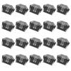 20Keys Original Height 1U 1X Transparents Crystal Blanks Keycaps for Switches Gaming Keyboards Game Lovers Original Height Keycaps view 1