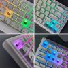 20Keys Original Height 1U 1X Transparents Crystal Blanks Keycaps for Switches Gaming Keyboards Game Lovers Original Height Keycaps view 2