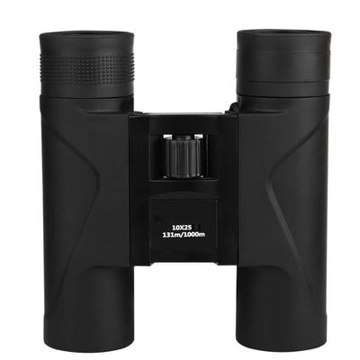 10X25 Binoculars, Compact High Power Telescope, BAK4 Prism, Waterproof for Bird Watching, Hiking, Outdoor Sports, Black