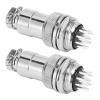 12 Pin Aviation Ector Plug and Socket Set, Zinc y Electl Ector, 20mm Opening Size with Silver Plated Copper s, AC for Data Acquisition and Control view 4