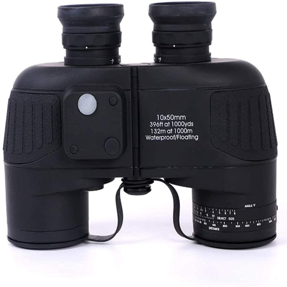 10X50 High Power Binoculars with Compass and Ranging, Low-Light Night Vision, Waterproof for Outdoor Navigation, Bird Watching, and Sports