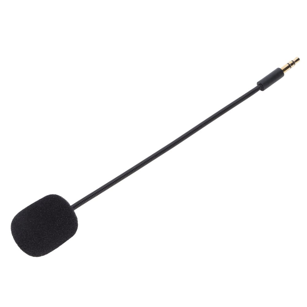 Keenso Flexible 3.5mm Headset Microphone Replacement for Gaming Headsets, Clear Voice for Gamers, Sponge + Aluminum Alloy