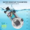 JINPIAOPIAO 60m Waterproof Housing Dive Case for 360 Sports Camera Invisible Protective Case Scratch Resistant Lens view 4