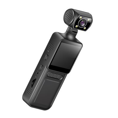 JINPIAOPIAO 4K Body Camera Video Small Wearable Body Portable 180 Degree Rotatable Lens Sport Action Outdoor Recorder WiFi