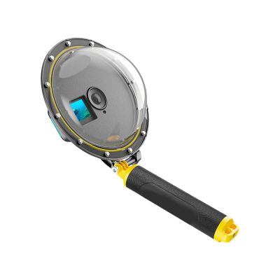 JINPIAOPIAO Waterproof Dome Housing for Action5/4/3 Cameras with Floating Handle Design Dive Snorkeling Accessories