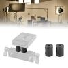 JINPIAOPIAO Pack of 2 Mounting Spacers Adjustable Aluminum Alloy 15mm Tubes for Camera Height with 1/4-20 Threads view 2