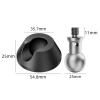 JINPIAOPIAO Anti Slip 3/8 Thread Camera Tripod Feet Adjustable Aluminum Silicone Base for Stable DSLR view 4
