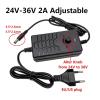 Adjustable Power Adapter 24V-36V 2A(EU Only Adapter) view 2