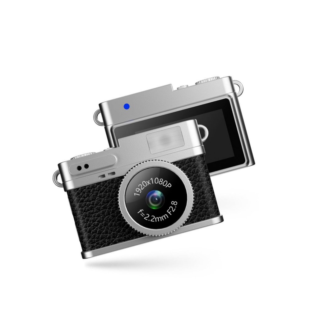 JINPIAOPIAO Small Camera 1080P Video Recorder Keychain Digital Camcorder 0.96inch LCD Display Portable Tiny Camera for Travel/Vlog