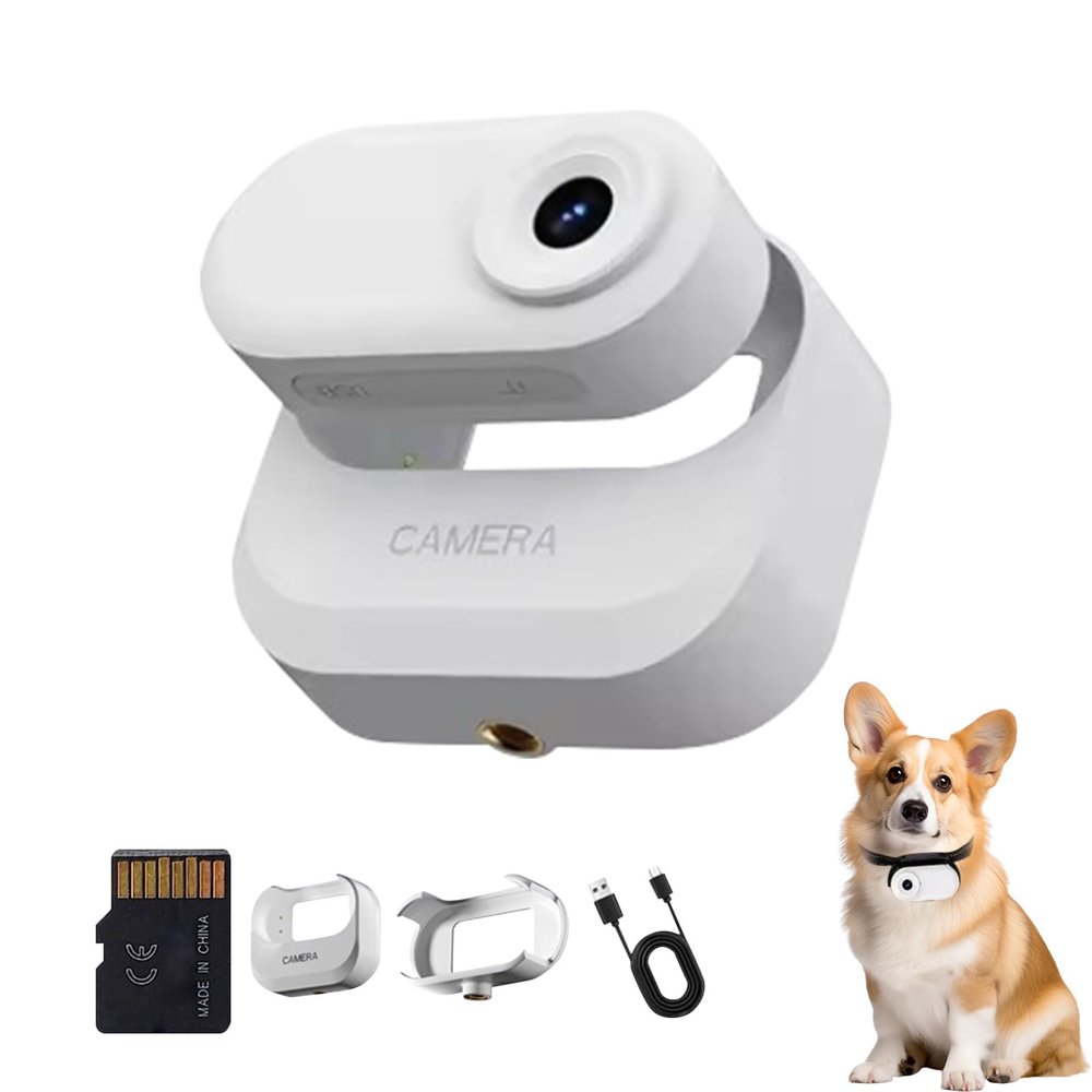 JINPIAOPIAO Wearable Body Camera 1080P Portable Adjustable Magnetic Charging Box Long Standby Time Fit for Cycling Pet Bloggers