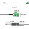 XMSJSIY 6.35mm TRS to 3-pin Phoenix Audio Cable-0.5M/1.6FT view 2