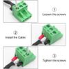 XMSJSIY 6.35mm TRS to 3-pin Phoenix Audio Cable-0.5M/1.6FT view 3