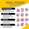 12 Pcs Pastel Christmas Stickers Pack, Aesthetic Holiday Vinyl Decals Featuring Santa, Angel, Reindeer, Snowflake, Gifts, Tree, Bell, Waterproof Soft Color Stickers for Laptop, Bottle, Card 3 Inches view 3