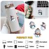 12 Pcs Christmas Snowman Stickers Set, Cute Holiday Snowman Vinyl Decals with Hats and Scarves, Waterproof Winter Stickers for Laptop, Water Bottle, Card Making, Scrapbook 8 Inches view 4