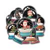 12 Pcs Christmas Snow Globe Stickers Set, Cute Holiday Vinyl Decals Featuring Santa, Reindeer, Snowman, Elf, and Gifts, Waterproof Winter Stickers for Laptop, Bottle, Notebook, Scrapbook 2 Inches view 1