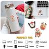 12 Pcs Cute Christmas Animal Stickers Pack, Holiday Vinyl Decals Giraffe, Dinosaur, Bunny, Raccoon, Reindeer, Penguin, Owl, Duck, and Moose, Waterproof Festive Stickers for Laptop, Bottle 3 Inches view 4