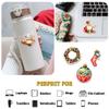 12 Pcs Vintage Christmas Stickers Set, Retro Holiday Vinyl Decals Featuring Santa, Candle, Ornament, Wreath, Candy Cane, and Bell, Waterproof Festive Stickers for Laptop, Bottle, Card 6 Inches view 4