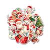 12 Pcs Cute Christmas Stickers Pack, Festive Vinyl Decals Featuring Santa, Reindeer, Snowman, Penguin, Tree, Gingerbread, and Mug, Waterproof Holiday Stickers for Laptop, Bottle, Cards 5 Inches view 1