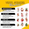 12 Pcs Cute Christmas Stickers Pack, Festive Vinyl Decals Featuring Santa, Reindeer, Snowman, Penguin, Tree, Gingerbread, and Mug, Waterproof Holiday Stickers for Laptop, Bottle, Cards 5 Inches view 3