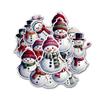 12 Pcs Cute Snowman Stickers Pack, Adorable Christmas Snowman Decals with Hats and Scarves, Waterproof Vinyl Holiday Snowman Decorations for Laptop, Bottle, Notebook, and Scrapbook 3 Inches view 1