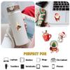 12 Pcs Cute Christmas Stickers Pack, Festive Vinyl Decals Featuring Santa, Reindeer, Snowman, Penguin, Tree, Gingerbread, and Mug, Waterproof Holiday Stickers for Laptop, Bottle, Cards 6 Inches view 4