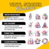 12 Pcs Pink Christmas Stickers Pack, Aesthetic Holiday Vinyl Decals Featuring Santa, Snowman, Reindeer, Gift Box, Tree, Wreath, and Bell, Waterproof Pastel Stickers for Laptop, Bottle, Cards 4 Inches view 3