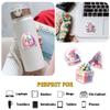 12 Pcs Pink Christmas Stickers Pack, Aesthetic Holiday Vinyl Decals Featuring Santa, Snowman, Reindeer, Gift Box, Tree, Wreath, and Bell, Waterproof Pastel Stickers for Laptop, Bottle, Cards 4 Inches view 4