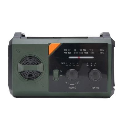 SASKATE Emergency Radio Portable AM FM NOAA Weather Radio with 30000mAh Power Bank Hand Crank Solar Charging SOS Alert Flashlight Compass Reading Light for Outdoor Camping Survival