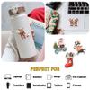 12 Pcs Cute Christmas Animal Stickers Pack, Holiday Vinyl Decals Reindeer, Tiger, Fox, Hedgehog, Elf, Santa, Lion, Bear, and Mouse, Waterproof Festive Stickers for Laptop, Bottle, Journal 2 Inches view 4