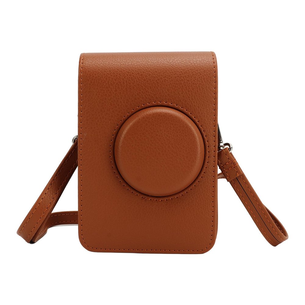 LiebeWH Retro Camera Protection Bag for Mini with Adjustable Shoulder Strap, Fit Design for Precise Camera Protection, Ideal Birthday (Brown)