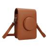 LiebeWH Retro Camera Protection Bag for Mini with Adjustable Shoulder Strap, Fit Design for Precise Camera Protection, Ideal Birthday (Brown) view 2